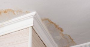 Water stain on ceiling