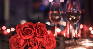 roses and wine